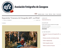 Tablet Screenshot of fotografosdezaragoza.org